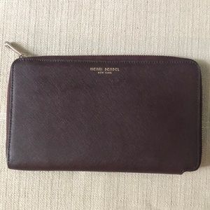 Henri Bendel maroon wallet